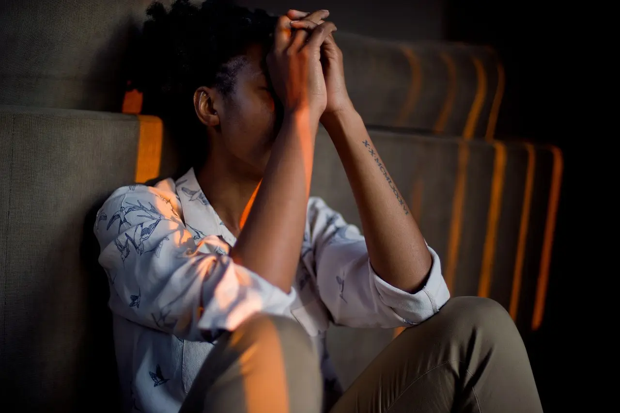 A person enjoying a calm moment of emotional balance