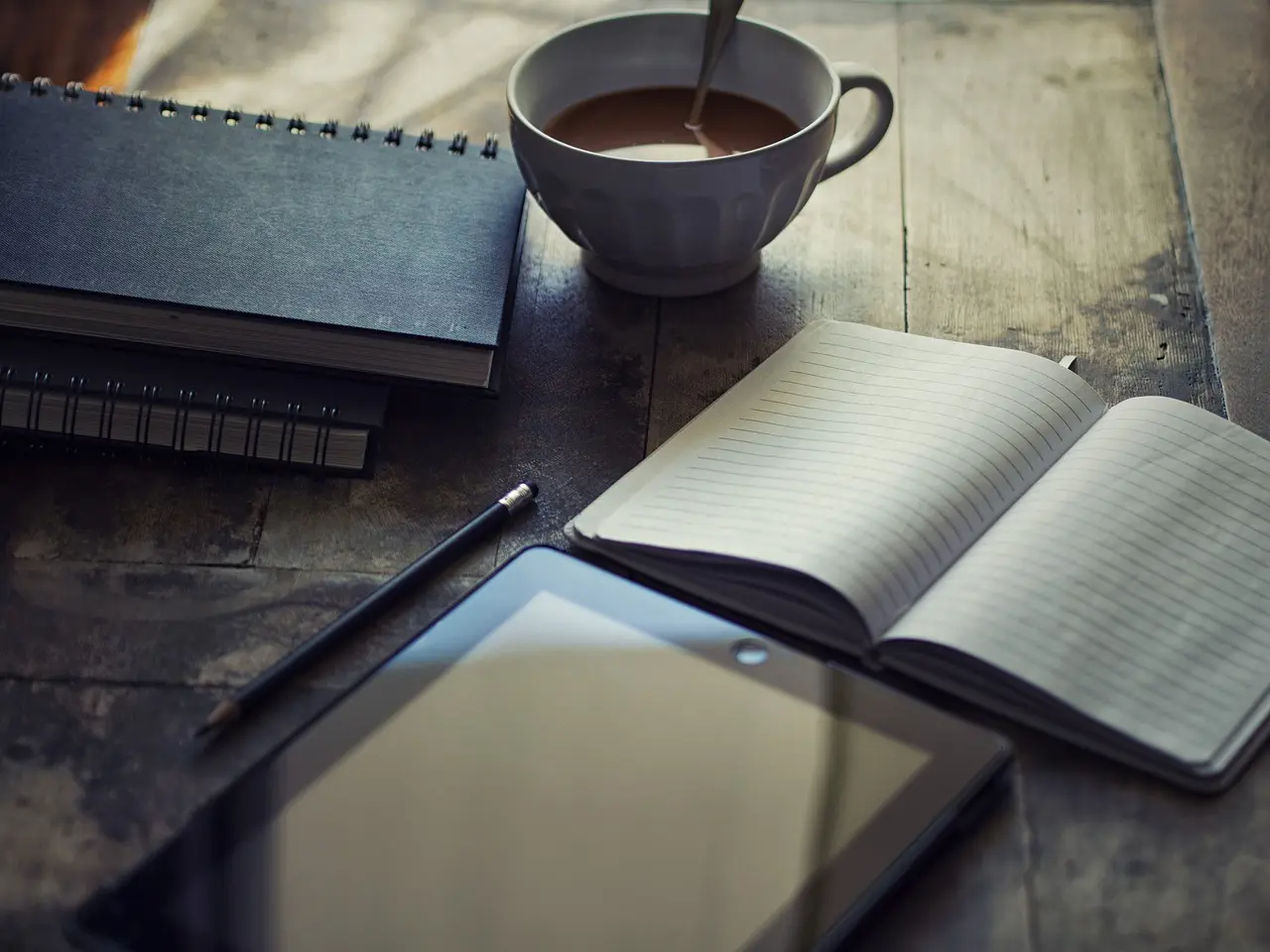 A person journaling as part of a mental-health routine